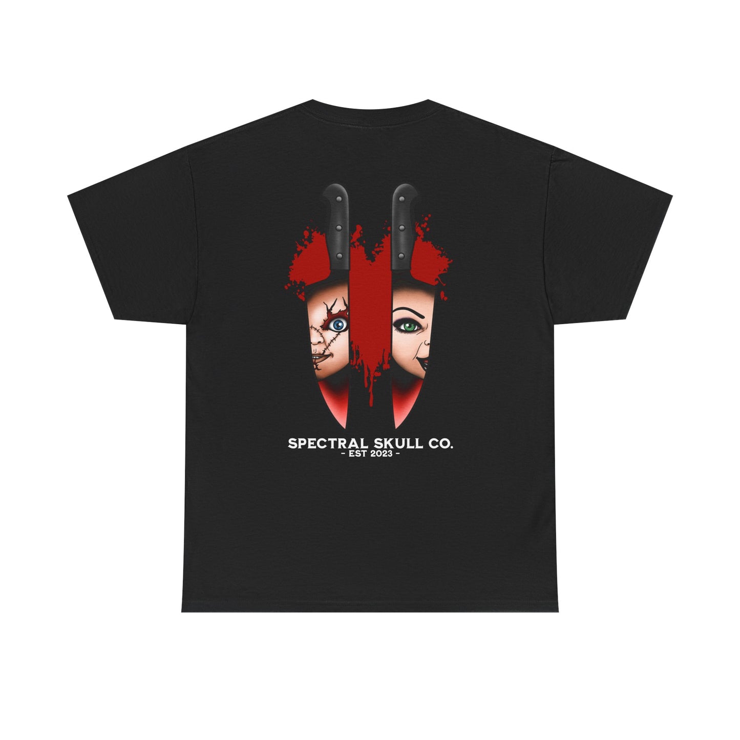 Chucky and Tiffany Child's Play Tee (front and back print)