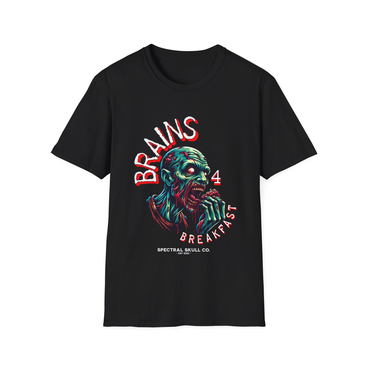 Brains For Breakfast Zombie Tee Shirt