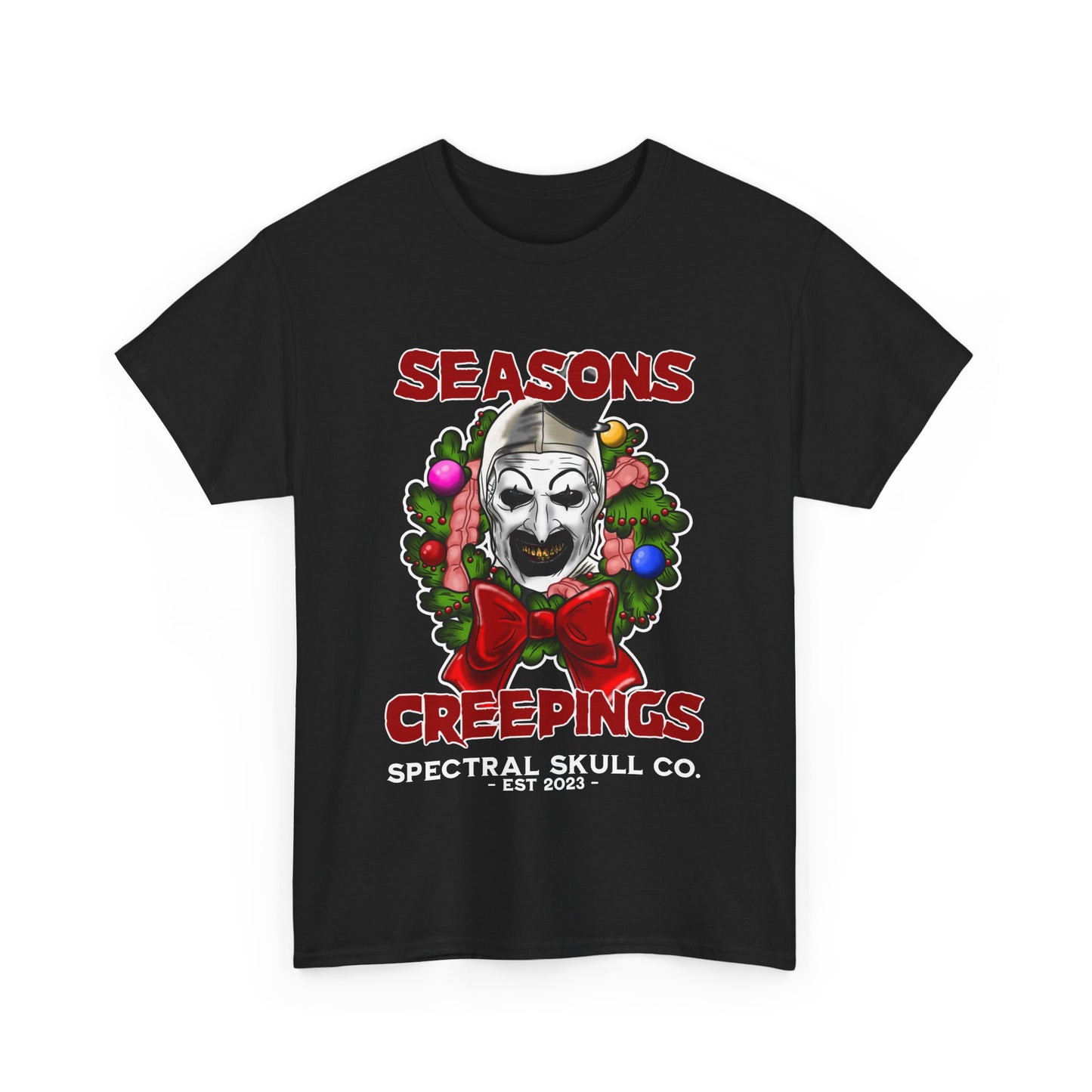 Terrifier Christmas Art the Clown Tee Shirt