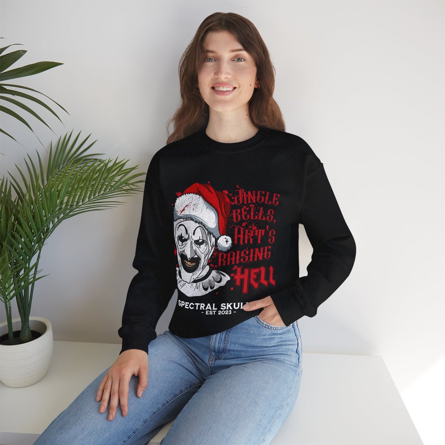 Horror Christmas Jumper - Art Raising Hell