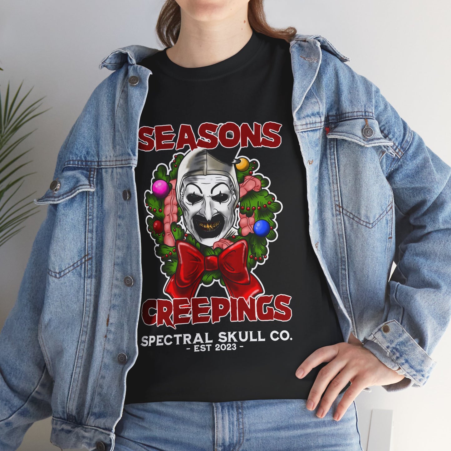 Terrifier Christmas Art the Clown Tee Shirt