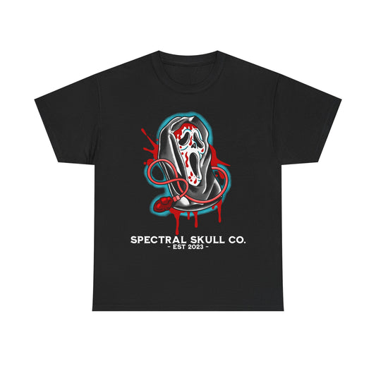 Halloween Scream Mask Ghostface Tee Shirt