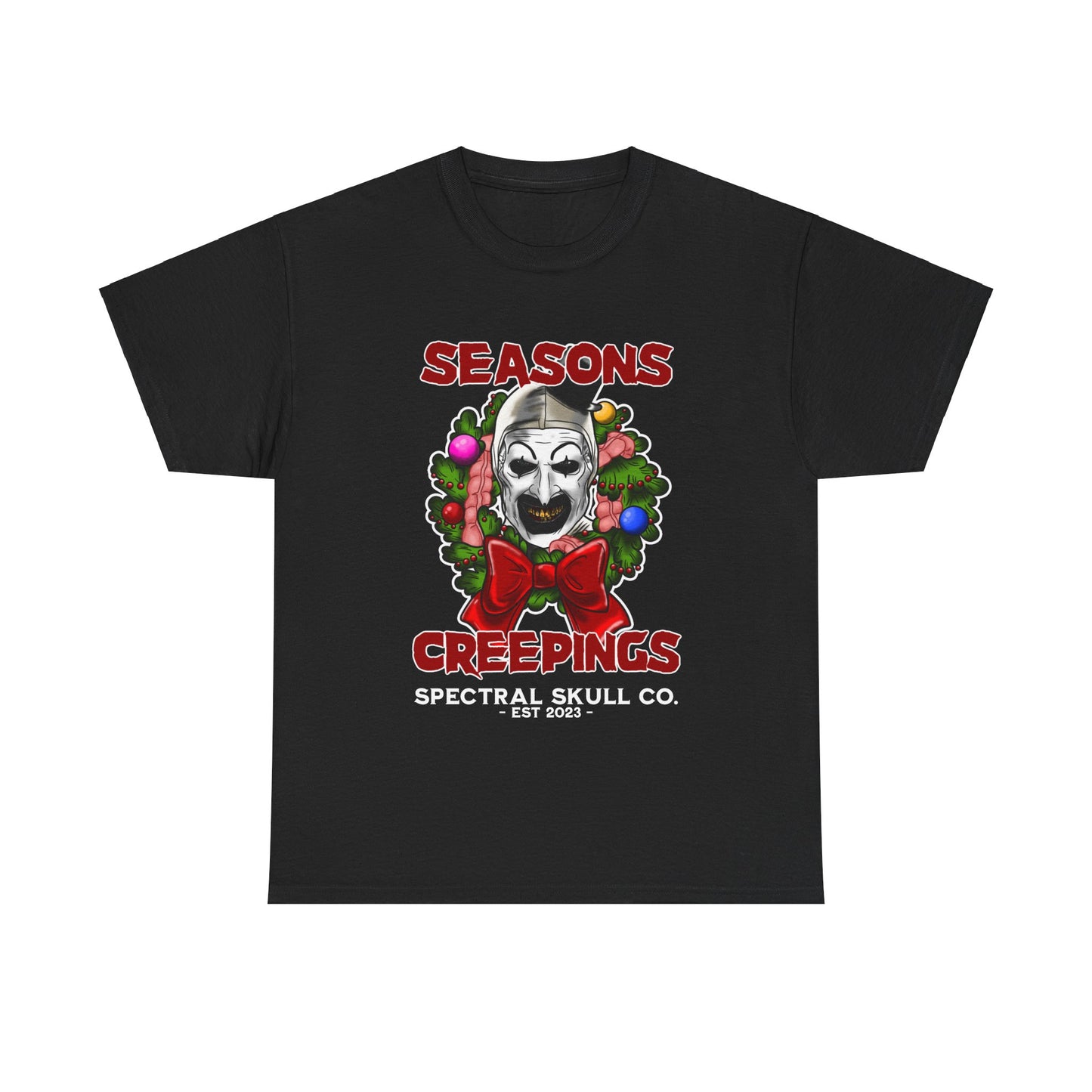 Terrifier Christmas Art the Clown Tee Shirt