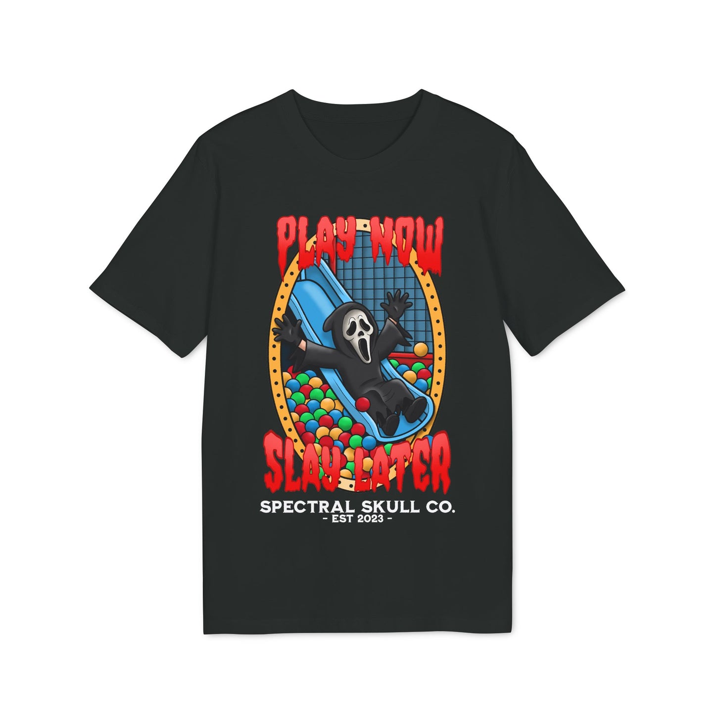 Play now, Slay later Ghostface Scream Tee Shirt