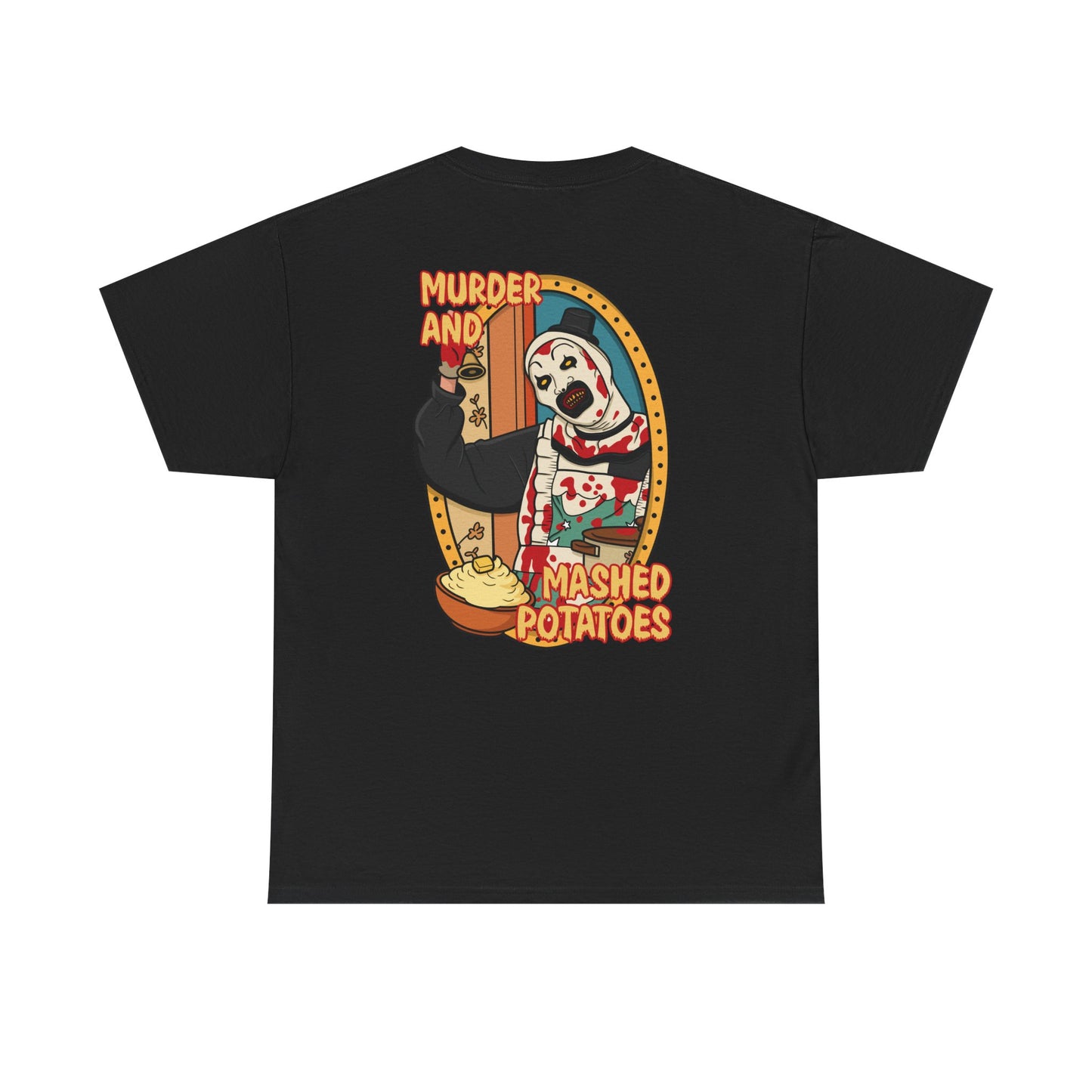 Horror Movie Unisex Tee - Art the Clown Terrifier Back Print