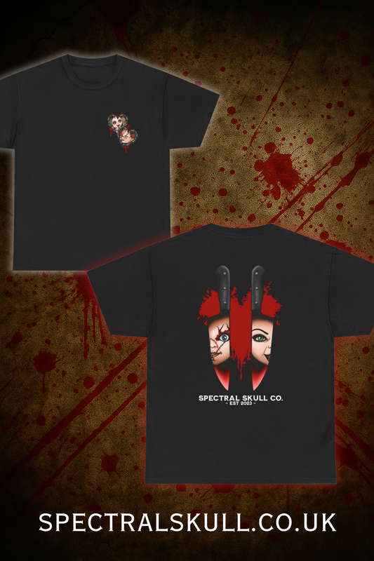 Chucky and Tiffany Child's Play Tee (front and back print)